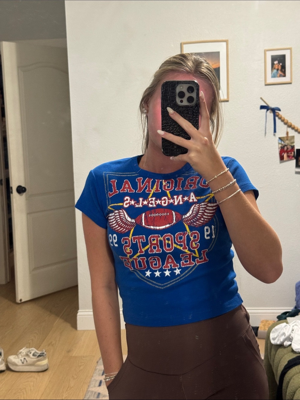 Blue urban outfitters baby tee